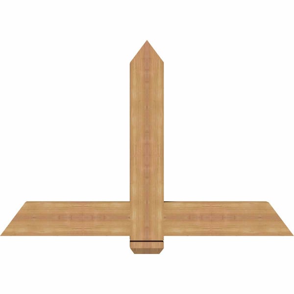 Ekena Millwork Eugene Smooth Timber Gable Bracket, Western Red Cedar, 48"W x 32"H x 3 1/2"D x 5 1/2"F, 16/12 Pitch GBW048X32X0406EUG00SWR - main
